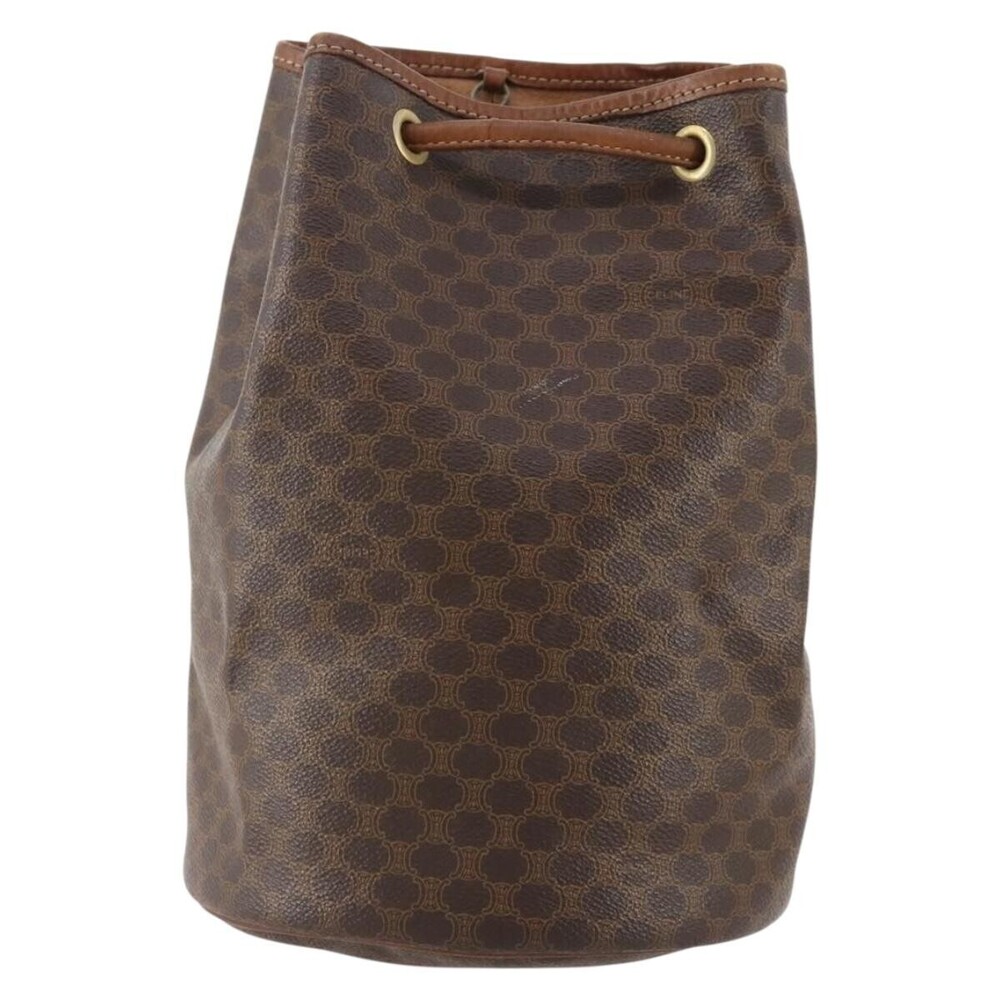 Celine Vintage Macadam Canvas and Leather